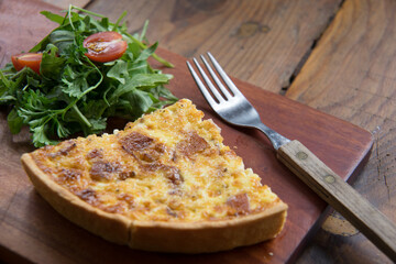 Western foods in a small bistro.