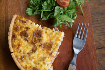 Western foods in a small bistro.