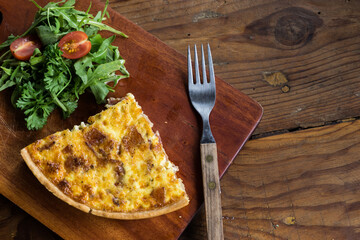 Western foods in a small bistro.