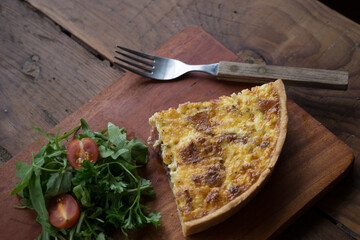 Western foods in a small bistro.