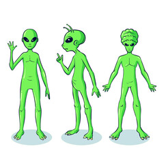 hand drawn alien collection 1