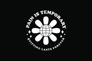 Aesthetic quote streetwear typography style graphic design