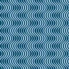 Japanese Curl Zigzag Wave Vector Seamless Pattern
