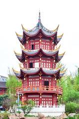 A traditional Chinese building tower