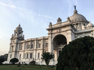 Fototapeta na wymiar Victoria Memorial, Kolkata, West Bengal, India.