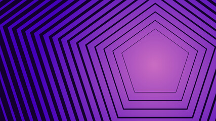 Purple pentagon futuristic background. Modern geometric background wallpaper. - obrazy, fototapety, plakaty