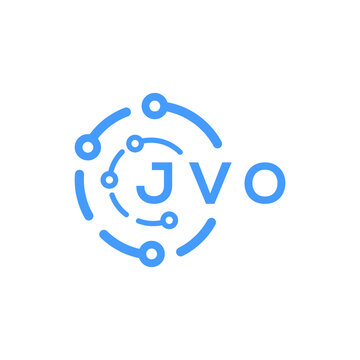 JVO technology letter logo design on white  background. JVO creative initials technology letter logo concept. JVO technology letter design.