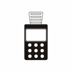 Credit card machine. ATM for money. Payment terminal illustration