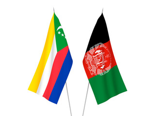 Union of the Comoros and Islamic Republic of Afghanistan flags