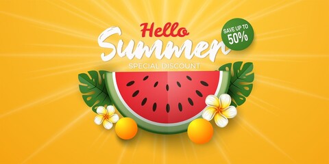 end of summer sale banner special discount