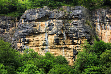 Fototapeta na wymiar Beautiful rocks in the gorge. Azerbaijan.