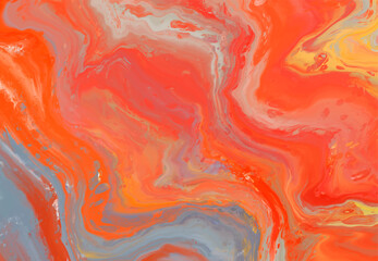 Vector orange banner. Hand drawn abstract paint brush stroke.