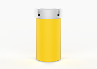 Packaging of tablets and pills isolated on white background. 3d illustration