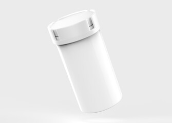 Packaging of tablets and pills isolated on white background. 3d illustration