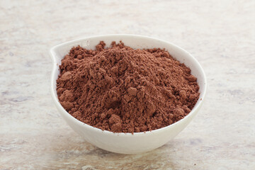 Natural organic cocoa powder for culinary