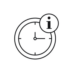 Help desk time icon design. vector illustration