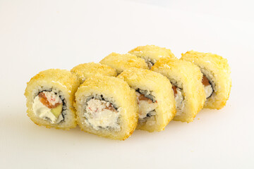 Japanese tempura roll with fish