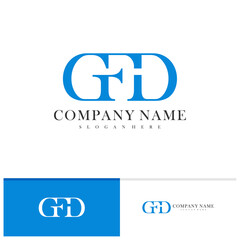 Letter G F D logo vector template, Creative G F D logo design concepts