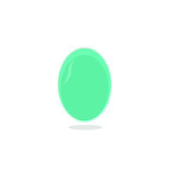 Vector image of a green egg