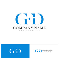 Letter G F D logo vector template, Creative G F D logo design concepts