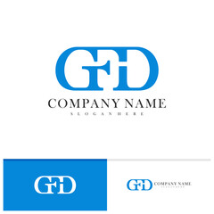 Letter G F D logo vector template, Creative G F D logo design concepts