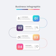 Infographic business banner template design