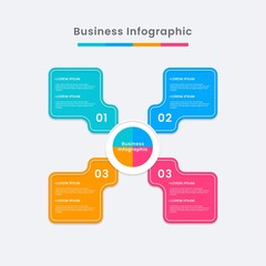 Fototapeta premium Infographic business banner template design