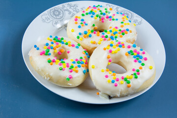 delicious donuts on the table