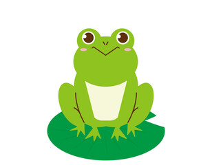 かわいいカエル　ベクターイラスト