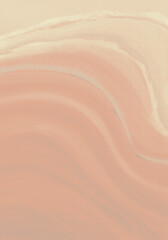 砂浜の波打ち際・水彩と砂テクスチャの和モダン抽象背景イラスト香色