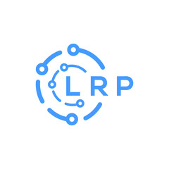 LRP technology letter logo design on white  background. LRP creative initials technology letter logo concept. LRP technology letter design.