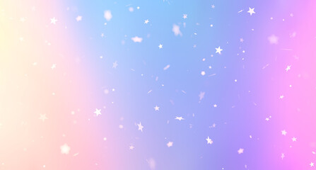 banner rainbow unicorn style bright abstract background with stars