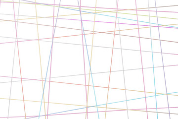 交差するカラフルな糸（背景素材）