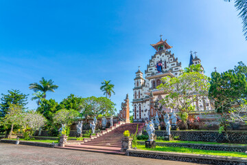 Sacred Heart of Jesus Catholic Church was inaugurated in 1958 combining Balinese architectural...