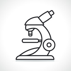 microscope or science line icon