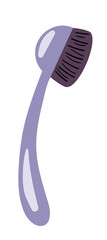 Cosmetics brush. Flat vector illustration. Make up