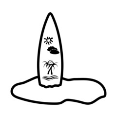 Icon Of Surfboard