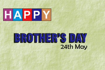 Happy Brother’s Day Geometric design suitable for greeting card poster and banner illustration.