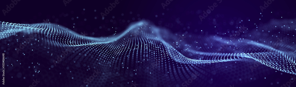 Aufkleber Artificial intelligence in a network connection. Structural transmission of information. 3D rendering.