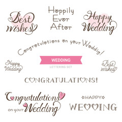 お祝い　ウエディング　ハート文字　セット