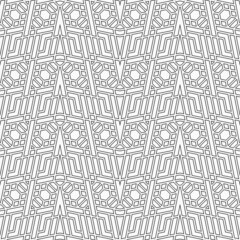Seamless pattern with geometric shapes.