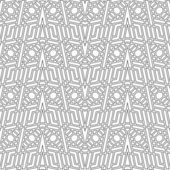 Seamless pattern with geometric shapes.