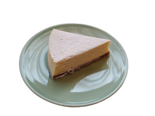 Fototapeta na wymiar a delicious dessert, cheese cake on a plate. 