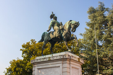 Monument to Vittorio Emanuele the second king of Italy in Verona, Italy	

