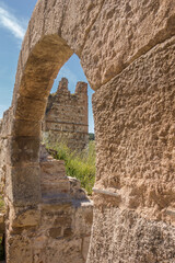 Ruins of the Arab castle of Alcal&aacute; de Henares. Medieval fortress, whose first references date back to the 10th century.	
