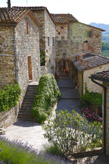 Obraz premium San Giusto Rentennano, tipico borgo del Chianti toscano