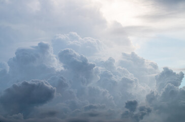 time clouds over the sky