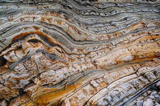 Full frame of natural sandstone texture at Silence beach