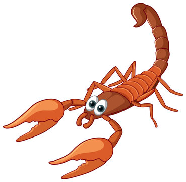 A scorpion animal cartoon character