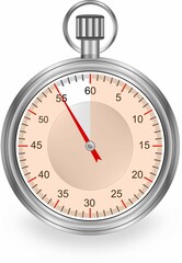 Chronom&egrave;tre analogique en m&eacute;tal - 55 mm